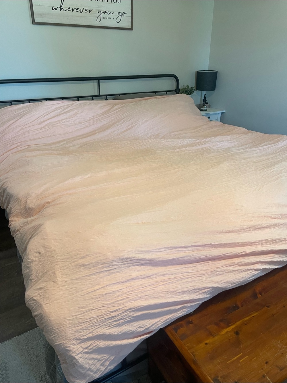 Light Pink Duvet Cover - Soft Washed Cotton